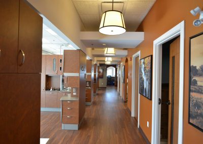 Hallway in dental office