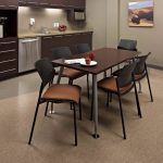 Office lunchroom renovation with dark features