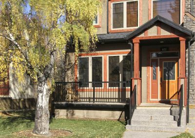 Newly renovated inner city infill with yard and large tree