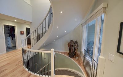 The railing has been transformed