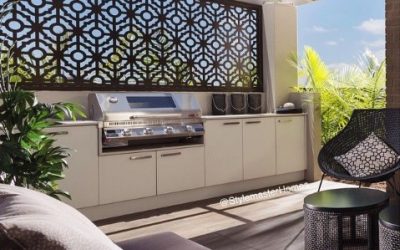 Spruce Up your Outdoor Living Space- Exterior Counters / Privacy screens